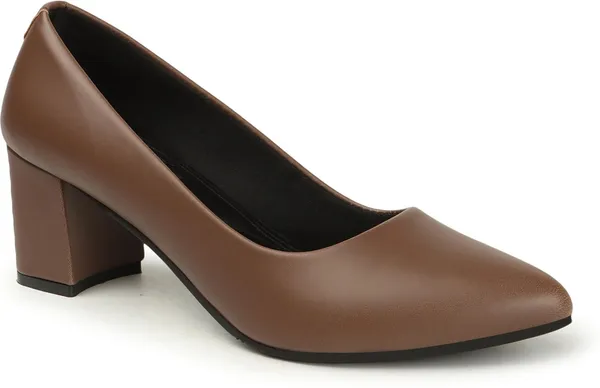 Brown_Synthetic_Leather_Heels_For_Women