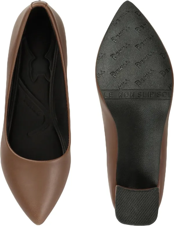 Brown_Synthetic_Leather_Heels_For_Women