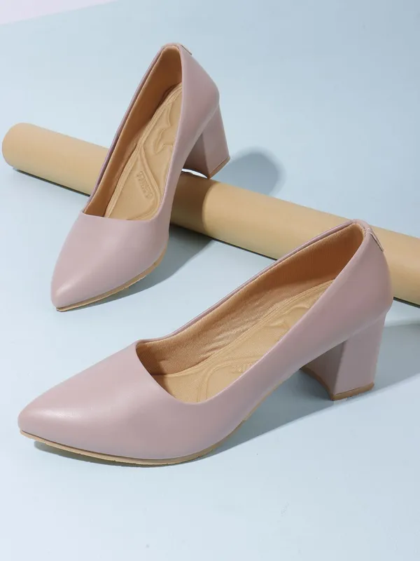 Maroon_Synthetic_Leather_Heels_For_Women