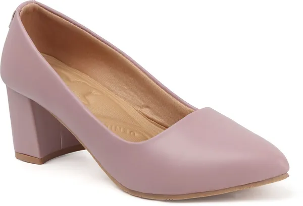 Maroon_Synthetic_Leather_Heels_For_Women