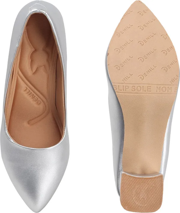 Silver_Synthetic_Leather_Heels_For_Women