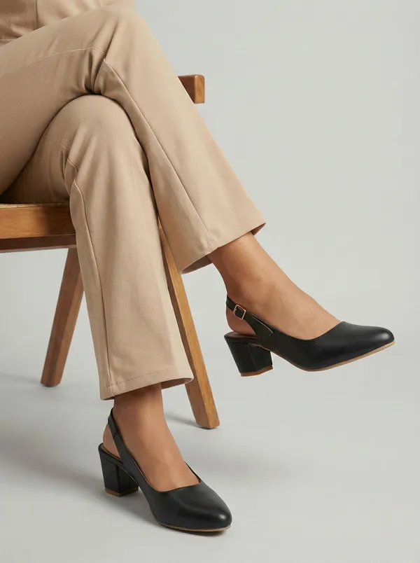 Black_Synthetic_Leather_Heels_For_Women