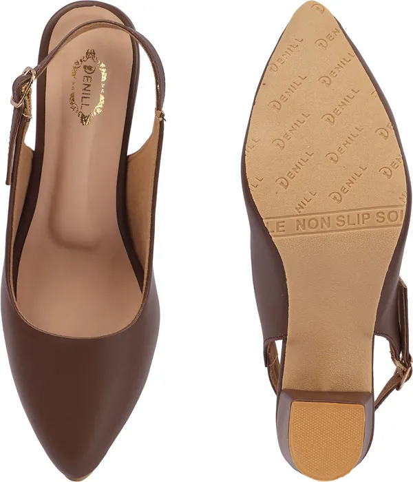 Brown_Synthetic_Leather_Heels_For_Women