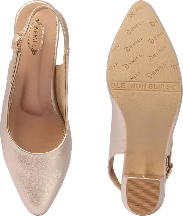 Gold_Synthetic_Leather_Heels_For_Women
