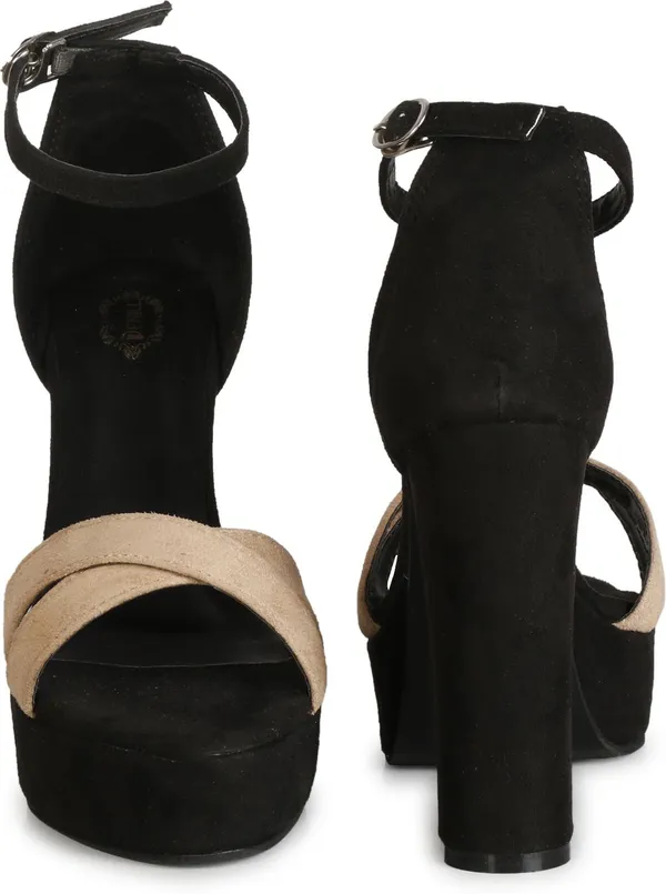 Beige_Synthetic_Leather_Heels_For_Women