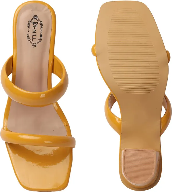 Yellow_Synthetic_Leather_Casual_For_Women