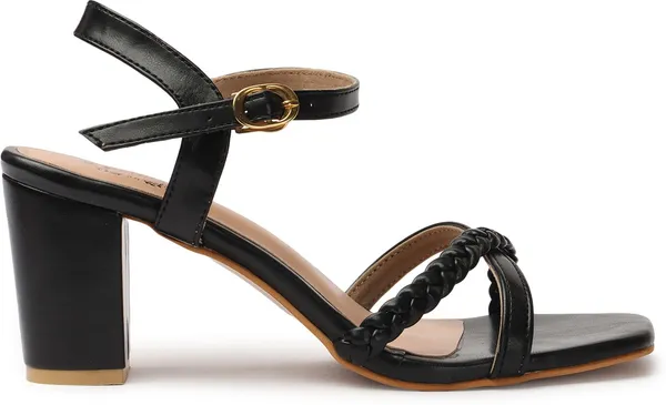 Black_Synthetic_Leather_Heels_For_Women