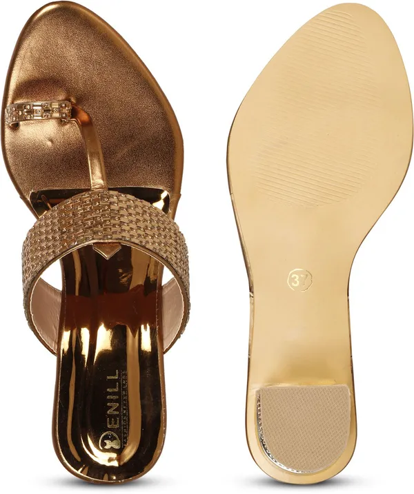 Copper_Synthetic_Leather_Heels_For_Women