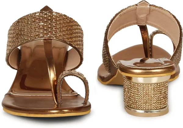 Copper_Synthetic_Leather_Heels_For_Women