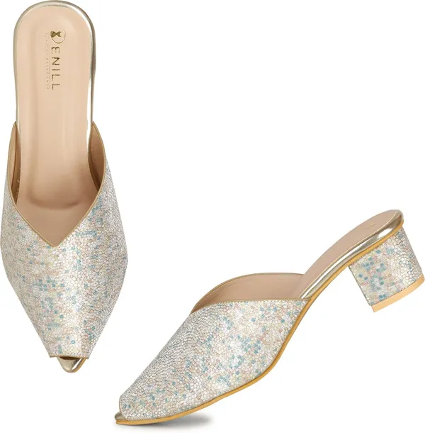 Silver_And_Beige_Synthetic_Heels_For_Women