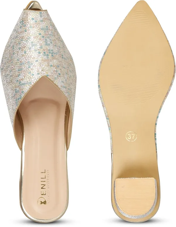 Silver_And_Beige_Synthetic_Heels_For_Women