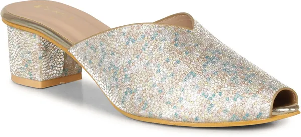 Silver_And_Beige_Synthetic_Heels_For_Women