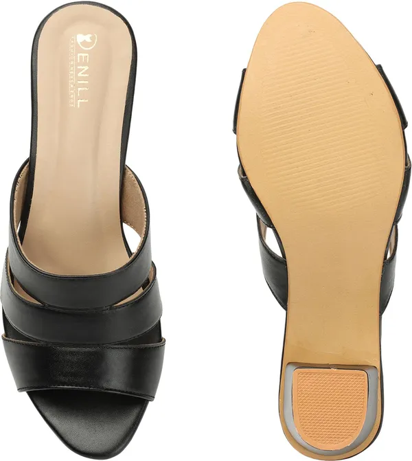 Black_Synthetic_Leather_Heels_For_Women