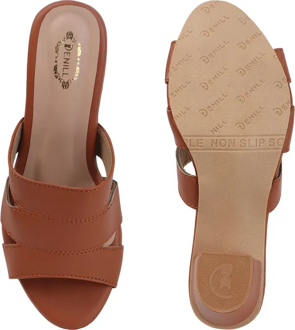 Tan_Synthetic_Leather_Heels_For_Women