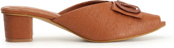 Tan_Synthetic_Leather_Heels_For_Women