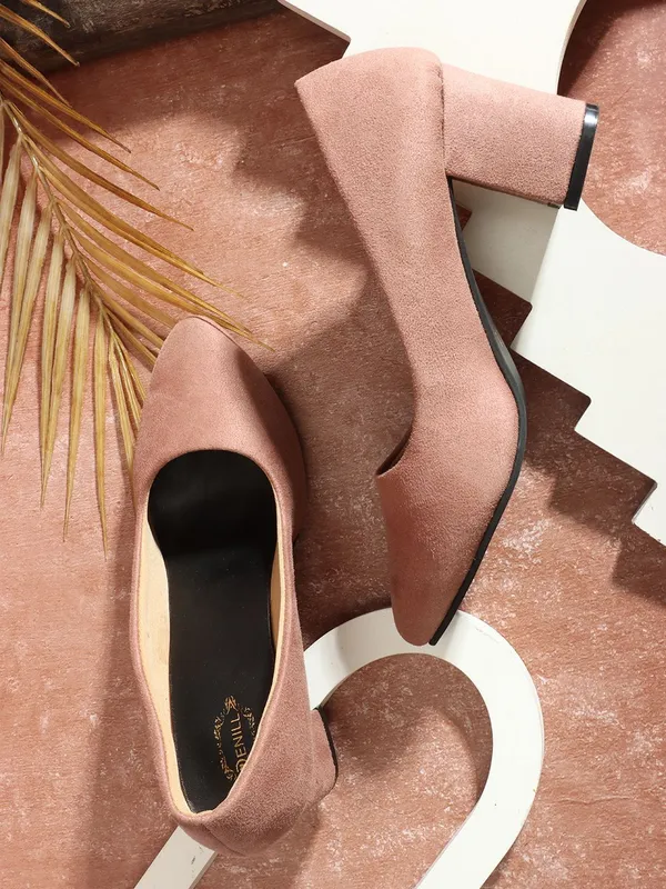 Pink_Suede_Heels_For_Women