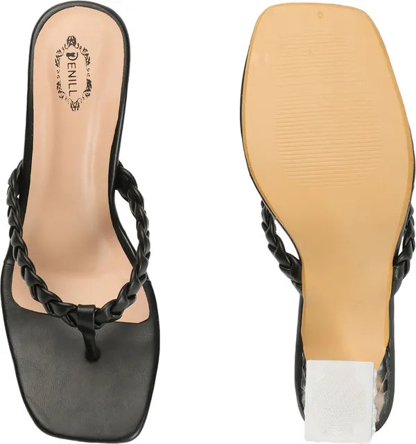 Black_Synthetic_Leather_Heels_For_Women