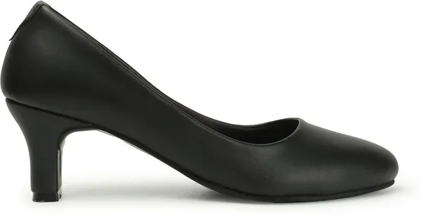 Black_Synthetic_Leather_Heels_For_Women