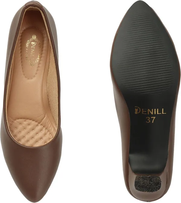 Brown_Synthetic_Leather_Heels_For_Women