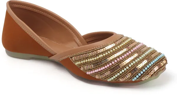 Antique_Synthetic_Leather_Party_Slip_On_Bellies_For_Women