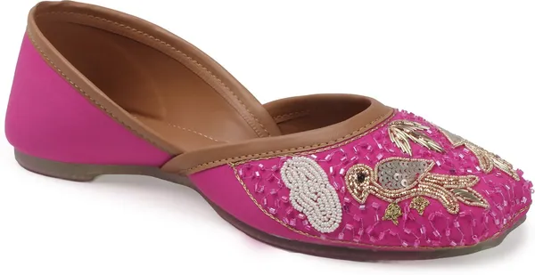 Rose_Synthetic_Leather_Party_Slip_On_Bellies_For_Women
