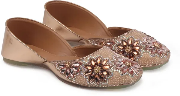 Gold_Synthetic_Leather_Bellies_For_Women
