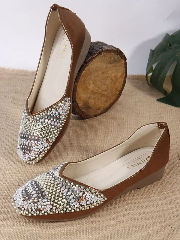 Copper_Synthetic_Leather_Bellies_For_Women