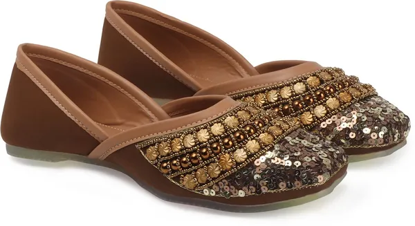 Brown_Synthetic_Leather_Party_Slip_On_Bellies_For_Women