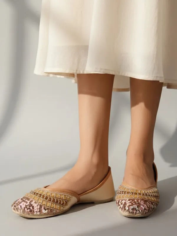 Beige_Synthetic_Leather_Bellies_For_Women