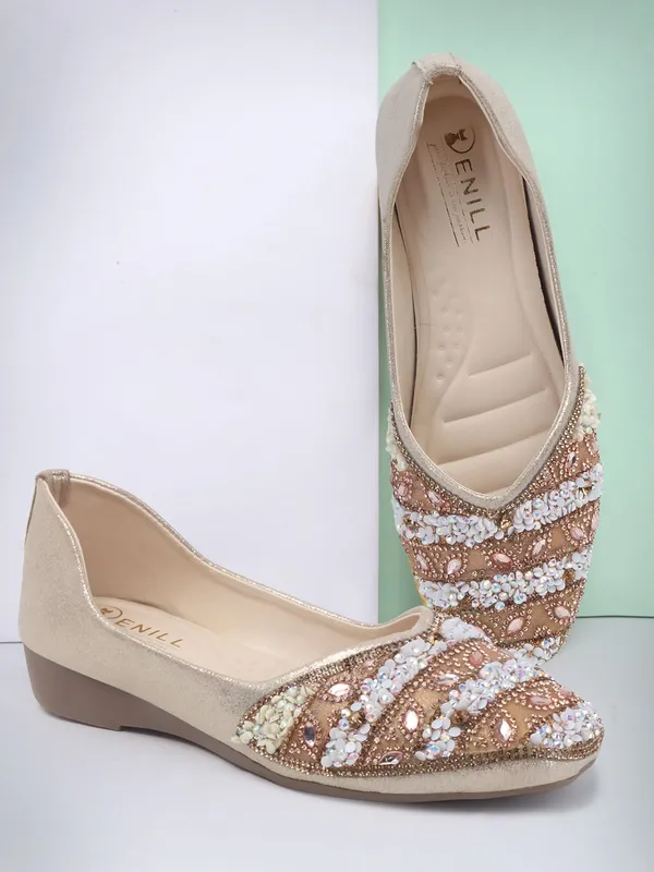 Gold_Synthetic_Leather_Bellies_For_Women