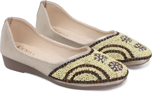 Gold_Synthetic_Leather_Bellies_For_Women