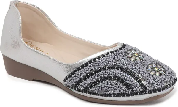 Silver_Synthetic_Leather_Bellies_For_Women