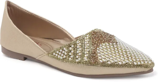 Gold_Synthetic_Leather_Bellies_For_Women
