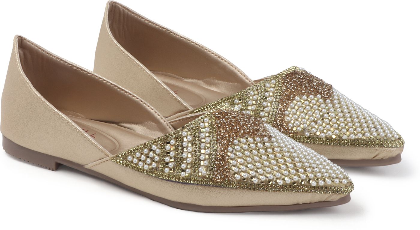 Gold_Synthetic_Leather_Bellies_For_Women