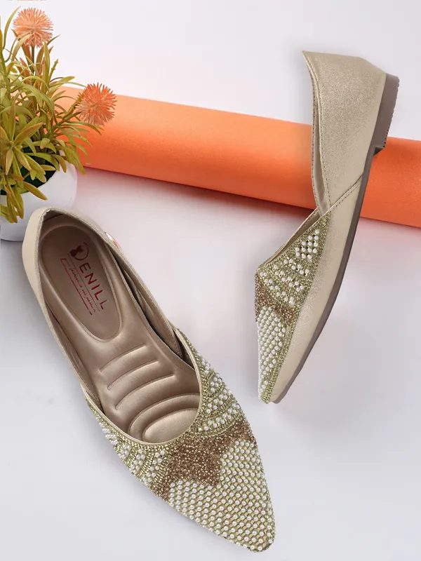 Gold_Synthetic_Leather_Bellies_For_Women