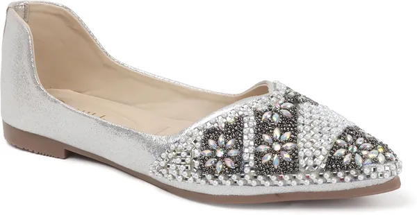Silver_Synthetic_Leather_Bellies_For_Women