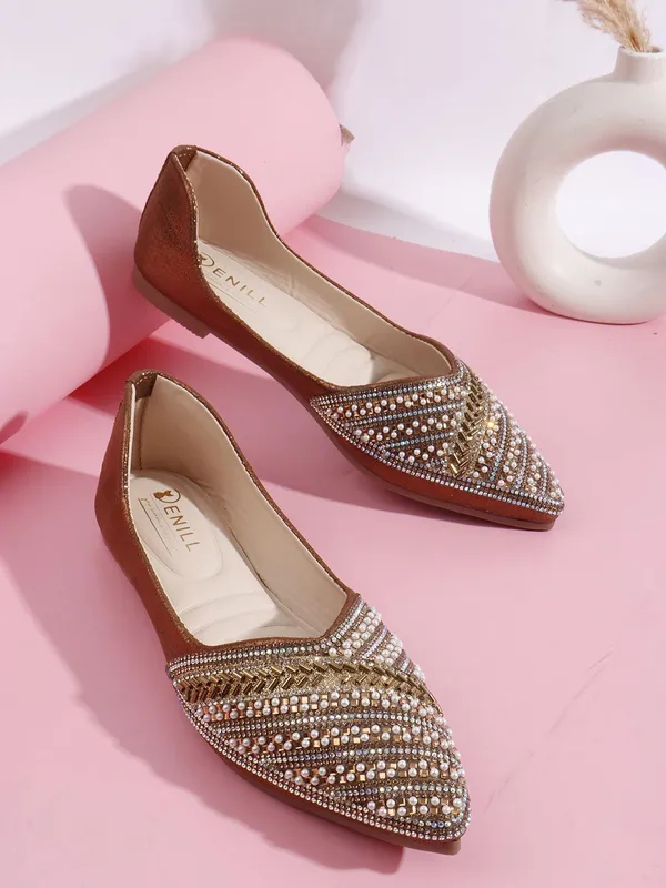 Copper_Synthetic_Leather_Bellies_For_Women