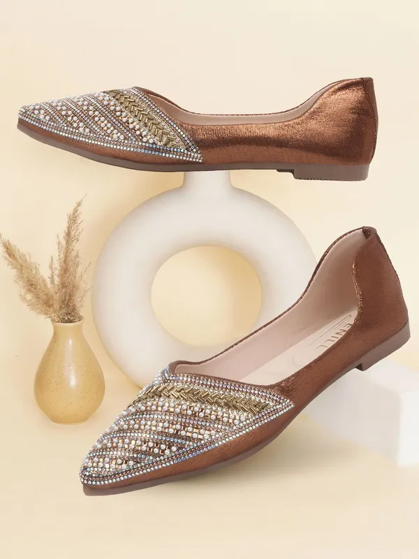 Antique_Synthetic_Leather_Party_Slip_On_Bellies_For_Women