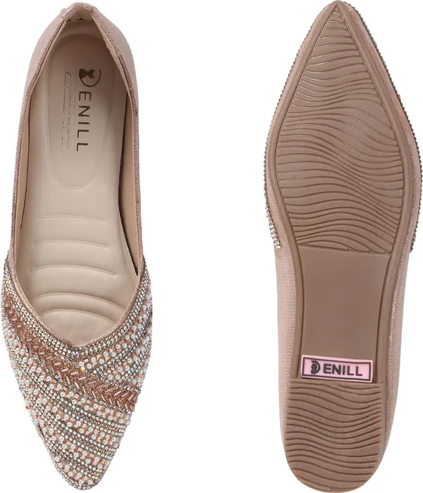 Pink_Synthetic_Leather_Bellies_For_Women