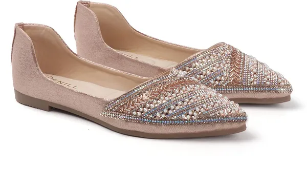 Pink_Synthetic_Leather_Bellies_For_Women