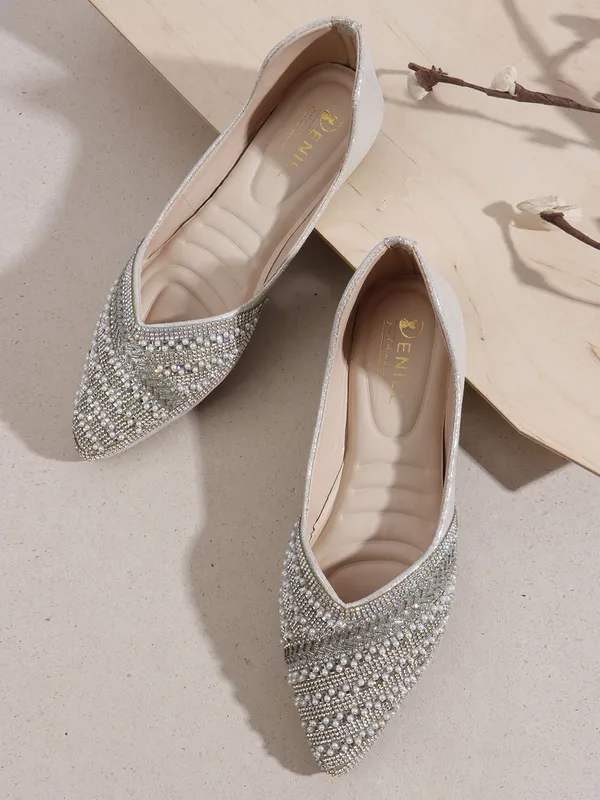 Silver_Synthetic_Leather_Bellies_For_Women