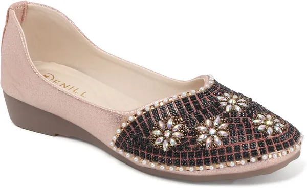 Pink_Synthetic_Leather_Bellies_For_Women