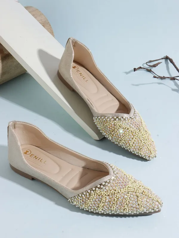 Gold_Synthetic_Leather_Bellies_For_Women
