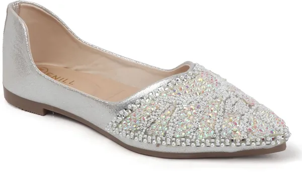 Silver_Synthetic_Leather_Bellies_For_Women
