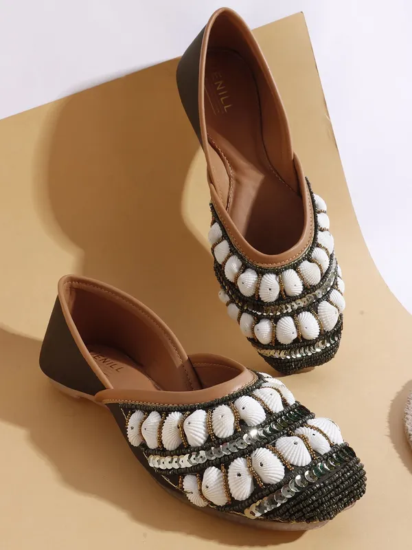 Green_Synthetic_Leather_Bellies_For_Women