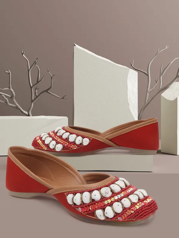 Maroon_Synthetic_Leather_Bellies_For_Women