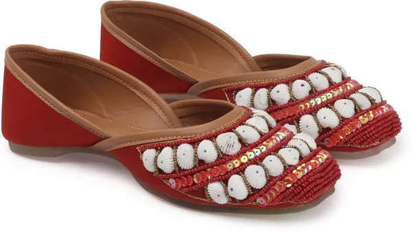 Maroon_Synthetic_Leather_Bellies_For_Women