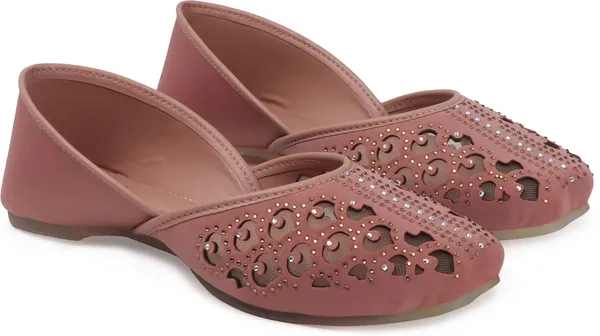 Pink_Synthetic_Leather_Bellies_For_Women