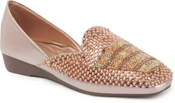 Pink_Synthetic_Leather_Bellies_For_Women