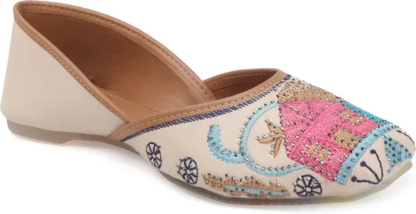 Beige_Synthetic_Leather_Bellies_For_Women